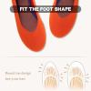 imageATHMILE Womens Flat Ballet Shoes Knit Flat Shoes for Women Round Toe Slip on Women Flats for Dressy Casual Office Work Wedding Comfort SoftOrange