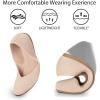 imageATHMILE Womens Flat Ballet Shoes Knit Flat Shoes for Women Round Toe Slip on Women Flats for Dressy Casual Office Work Wedding Comfort SoftPink