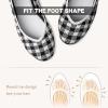 imageATHMILE Womens Flat Ballet Shoes Knit Flat Shoes for Women Round Toe Slip on Women Flats for Dressy Casual Office Work Wedding Comfort SoftTartan