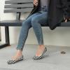 imageATHMILE Womens Flat Ballet Shoes Knit Flat Shoes for Women Round Toe Slip on Women Flats for Dressy Casual Office Work Wedding Comfort SoftTartan