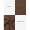imageATHMILE Womens Long Sleeve Crewneck Ribbed Tops Fitted Stretch Casual Basic T Shirts 2025Brown
