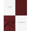 imageATHMILE Womens Long Sleeve Crewneck Ribbed Tops Fitted Stretch Casual Basic T Shirts 2025Wine Red