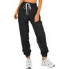 imageATHMILE Baggy Sweatpants for Women with PocketsLounge Womens Pajams PantsWomens Running Joggers Fall Clothes Outfits 2025Black