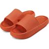 imageATHMILE Cloud Pillow Slippers for Women Men Slide Sandals House Slippers Shower Shoes Thick Sole Comfort Lightweight NonSlip Bathroom Easy to Clean Indoor OutdoorOrange