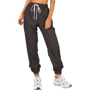 imageATHMILE Baggy Sweatpants for Women with PocketsLounge Womens Pajams PantsWomens Running Joggers Fall Clothes Outfits 2025Coffee