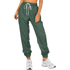 imageATHMILE Baggy Sweatpants for Women with PocketsLounge Womens Pajams PantsWomens Running Joggers Fall Clothes Outfits 2025Green