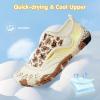 imageATHMILE Kids Water Shoes Boys Girls Water Shoes Quick Dry Barefoot Beach Sports Swim Pool Summer ShoesLittle KidBig KidBeige Leopard