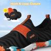 imageATHMILE Kids Water Shoes Boys Girls Water Shoes Quick Dry Barefoot Beach Sports Swim Pool Summer ShoesLittle KidBig KidBlack Orange Ripple
