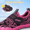 imageATHMILE Kids Water Shoes Boys Girls Water Shoes Quick Dry Barefoot Beach Sports Swim Pool Summer ShoesLittle KidBig KidBlack Pink Line