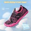 imageATHMILE Kids Water Shoes Boys Girls Water Shoes Quick Dry Barefoot Beach Sports Swim Pool Summer ShoesLittle KidBig KidBlack Pink Line