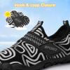 imageATHMILE Kids Water Shoes Boys Girls Water Shoes Quick Dry Barefoot Beach Sports Swim Pool Summer ShoesLittle KidBig KidBlack White Line