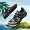 imageATHMILE Kids Water Shoes Boys Girls Water Shoes Quick Dry Barefoot Beach Sports Swim Pool Summer ShoesLittle KidBig KidBlack White Line