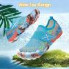 imageATHMILE Kids Water Shoes Boys Girls Water Shoes Quick Dry Barefoot Beach Sports Swim Pool Summer ShoesLittle KidBig KidBlue Cobweb