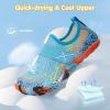 imageATHMILE Kids Water Shoes Boys Girls Water Shoes Quick Dry Barefoot Beach Sports Swim Pool Summer ShoesLittle KidBig KidBlue Cobweb