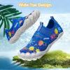 imageATHMILE Kids Water Shoes Boys Girls Water Shoes Quick Dry Barefoot Beach Sports Swim Pool Summer ShoesLittle KidBig KidBlue Paint