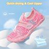 imageATHMILE Kids Water Shoes Boys Girls Water Shoes Quick Dry Barefoot Beach Sports Swim Pool Summer ShoesLittle KidBig KidPink Line