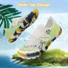 imageATHMILE Kids Water Shoes Boys Girls Water Shoes Quick Dry Barefoot Beach Sports Swim Pool Summer ShoesLittle KidBig KidWhite Cobweb