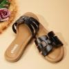 imageATHMILE Sandals for Women 2024 Womens Sandals Dressy Summer Flats Sandals Women Slides Sandals for Party Wedding BeachBlack