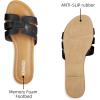 imageATHMILE Sandals for Women 2024 Womens Sandals Dressy Summer Flats Sandals Women Slides Sandals for Party Wedding BeachBlack
