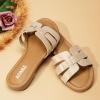 imageATHMILE Sandals for Women 2024 Womens Sandals Dressy Summer Flats Sandals Women Slides Sandals for Party Wedding BeachNude