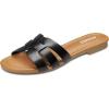 imageATHMILE Sandals for Women 2024 Womens Sandals Dressy Summer Flats Sandals Women Slides Sandals for Party Wedding BeachBlack