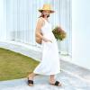 imageATHMILE Braided Womens Sandals Round Open Toe Fashion Slide Sandals Women Dressy Summer Flat Beach Size 611Black