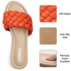 imageATHMILE Braided Womens Sandals Round Open Toe Fashion Slide Sandals Women Dressy Summer Flat Beach Size 611Orange