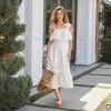 imageATHMILE Sandals Women Dressy Summer Flat Comfortable Fashion Beach Cute Ladies Slides Leather Casual Dress Womens Sandals 2025 Size 611Beige