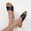 imageATHMILE Sandals Women Dressy Summer Flat Comfortable Fashion Beach Cute Ladies Slides Leather Casual Dress Womens Sandals 2025 Size 611Black