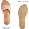 imageATHMILE Sandals Women Dressy Summer Flat Comfortable Fashion Beach Cute Ladies Slides Leather Casual Dress Womens Sandals 2025 Size 611Pink