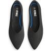 imageATHMILE Pointed Toe Flats for Women Dressy Bronze Work Shoes Business Casul Knit Ballet Flats Slip on Office Ladies Comforttable DressBlack