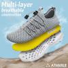 imageATHMILE Water Shoes for Women Men Barefoot Hiking Swim River Shoes Adult Lake Pool Aqua Socks Beach Quick Dry for Surfing Kayaking Sport Walking Accessories Camping Must HavesA Light Grey