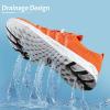 imageATHMILE Water Shoes for Women Men Barefoot Hiking Swim River Shoes Adult Lake Pool Aqua Socks Beach Quick Dry for Surfing Kayaking Sport Walking Accessories Camping Must HavesA Orange