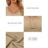 imageATHMILE Womens Long Sleeve Shirts Casual Fall Henley Top Button Down Blouses Basic Ribbed Knit T Shirts 2025Beige