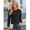 imageATHMILE Womens Long Sleeve Shirts Lace Tops Business Casual Outfits Dressy Fall Fashion BlousesBlack