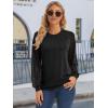 imageATHMILE Womens Long Sleeve Shirts Lace Tops Business Casual Outfits Dressy Fall Fashion BlousesBlack