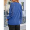 imageATHMILE Womens Long Sleeve Shirts Lace Tops Business Casual Outfits Dressy Fall Fashion BlousesBlue