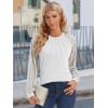 imageATHMILE Womens Long Sleeve Shirts Lace Tops Business Casual Outfits Dressy Fall Fashion BlousesWhite