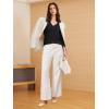 imageATHMILE Womens 34 Length Sleeve Tops V Neck Shirts Business Casual Dressy Blouse Loose Fit Basic Tee with PocketBlack