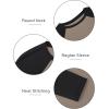 imageATHMILE Womens Long Sleeve Shirts Slim Fit Stretchy Color Block Slightly Cropped TopsMocha Black Combo