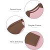 imageATHMILE Womens Long Sleeve Shirts Slim Fit Stretchy Color Block Slightly Cropped TopsPink Brown Combo