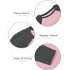 imageATHMILE Womens Long Sleeve Shirts Slim Fit Stretchy Color Block Slightly Cropped TopsPink Charcoal Combo