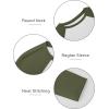 imageATHMILE Womens Long Sleeve Shirts Slim Fit Stretchy Color Block Slightly Cropped TopsWhite Green Combo