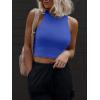 imageATHMILE Womens Double Lined Crop Tank Tops Casual Basic Shirts Sleeveless Workout Tops Cute Summer Clothes Teen GirlsBlue