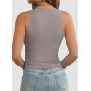 imageATHMILE Womens Double Lined Crop Tank Tops Casual Basic Shirts Sleeveless Workout Tops Cute Summer Clothes Teen GirlsGrey Purple