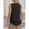 imageATHMILE Womens Loose Fit Casual Flowy Tank Tops Round Neck Trendy Sleeveless Summer Beach Clothes OutfitsBlack