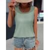 imageATHMILE Womens Loose Fit Casual Flowy Tank Tops Round Neck Trendy Sleeveless Summer Beach Clothes OutfitsGrey Green