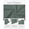 imageATHMILE Womens Short Sleeve V Neck Ribbed Knit Button T Shirts Henley Solid Color Summer TopsBluegrey