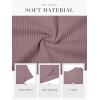 imageATHMILE Womens Short Sleeve V Neck Ribbed Knit Button T Shirts Henley Solid Color Summer TopsTaro