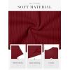 imageATHMILE Womens Short Sleeve V Neck Ribbed Knit Button T Shirts Henley Solid Color Summer TopsWinered